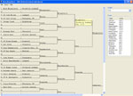 The main bracket showing the popup results box on mouseover